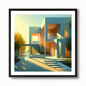 Modern House Painting Art Print