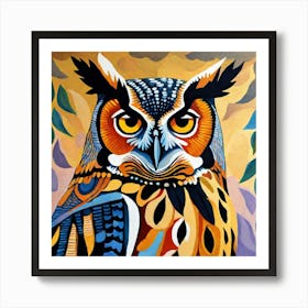 astonishing owl Art Print