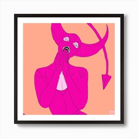 She Devil Pink Art Print