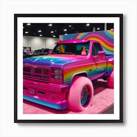 Rainbow Truck Art Print