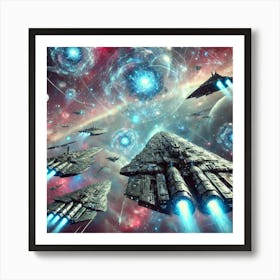 Infinite Armada Scifi Art Print