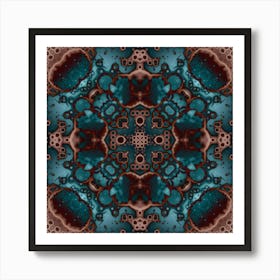 Watercolor Symmetrical Abstraction Art Print