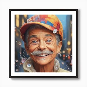 Portrait Of An Old Man Art Print