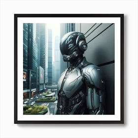 Futuristic Robot 37 Art Print