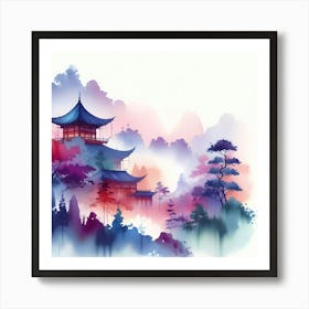 Chinese Pagoda 19 Art Print