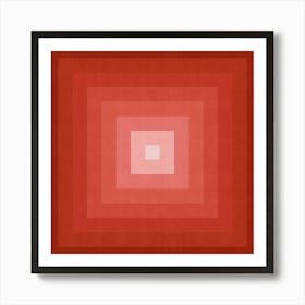 Squares gradient colors 13 Art Print