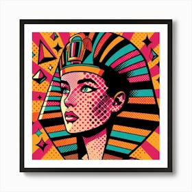 Pop Egyptian Amal Gilded Art Print