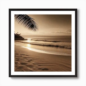 Sunset On The Beach 771 Art Print