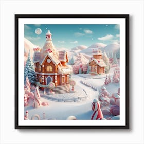 Christmas Village 6 Art Print