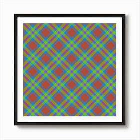 Plaid Fabric 20 Art Print