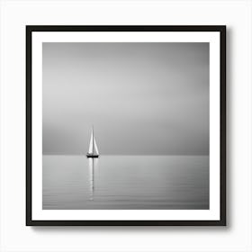 Sailboat In The Sea Art Print