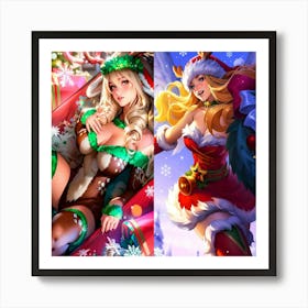 Christmas Angels 1 Art Print