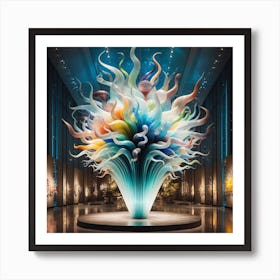 Chihuly Glass Sculpture Art Print