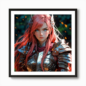 Default A Gracefully Fierce Anime Warrior Princess (3) Art Print