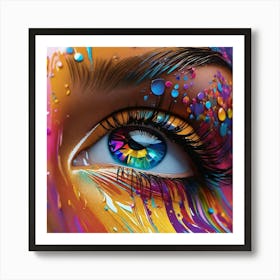 Colorful Eye Art Print