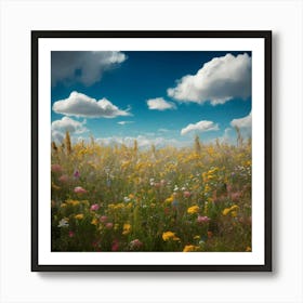 Field Of Wildflowers Art Print