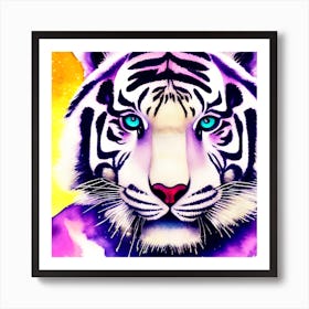 White Tiger 3 Art Print