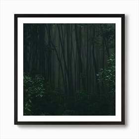 Girl In The Forest Art Print