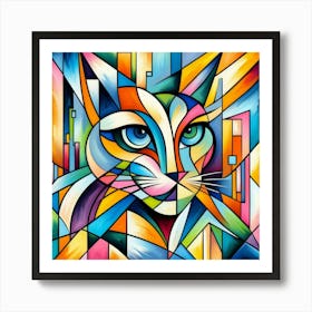 Abstract Cat 6 Art Print