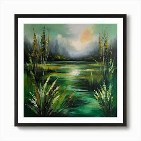 Default Original Landscape Plants Oil Painting 21 Art Print