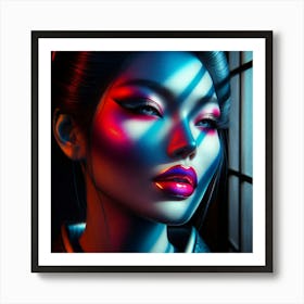 Creative Geisha Artwork 32 Art Print