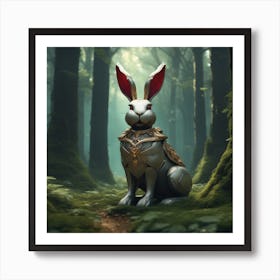 Rabbit In The Woods 41 Art Print