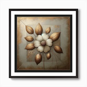 Abstract Flower Painting 2 Art Print