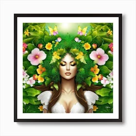 Green Goddess 2 Art Print
