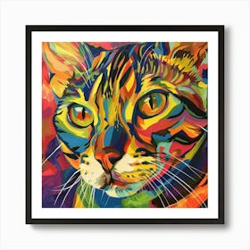 Kisha2849 Bengal Cat Colorful Picasso Style Full Page No Negati 881f23cd 6b73 4ff2 A031 12987248f677 Art Print