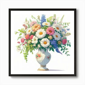 Vase Of Flowers Art Print