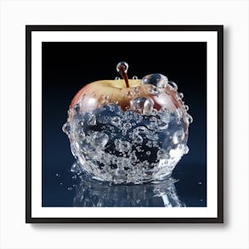 Apple In The Ice Art Print