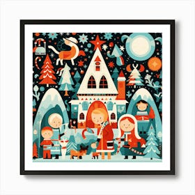 Christmas Village 20 Art Print