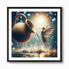 Fairy Pouring Water Art Print