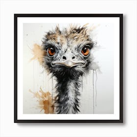 Ostrich Painting 1 Art Print