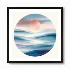 Sunrise In The Mountains 2 Art Print