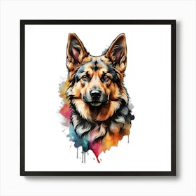 German Shepherd Dog Art Print