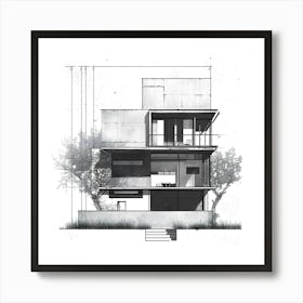 Architectural Drawing Art Print