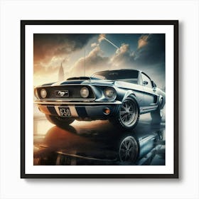 Ford Mustang 1 Vintage Car  Art Print