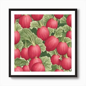 Rhubarb As A Logo (38) Art Print