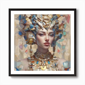 The Jigsaw Becomes Her - Pastel 21 Art Print