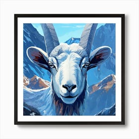 Goat In The Mountains Art Print