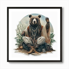 Bear In The Woods Poster