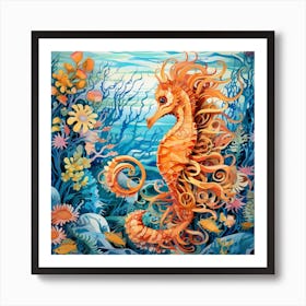 Seahorse 2 Art Print