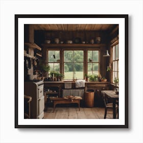 Rustic Kitchen 3 Art Print