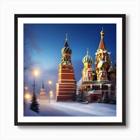 RUSSIAN OIL PAINTING Art Print