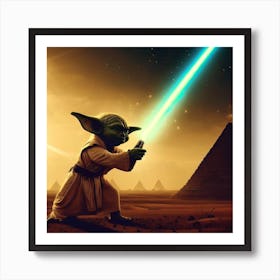 Yoda in Egpyt Art Print