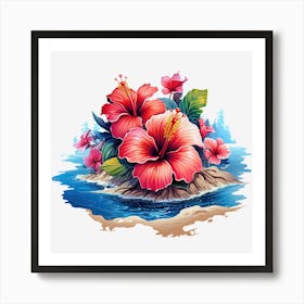 Hibiscus Flower 2 Art Print