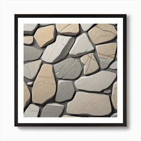 Stone Wall 37 Art Print