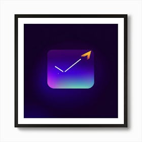 A Modern Digital Interface Showcasing A Series Of Sleek Symbols And Icons Like Refresh Next Downlo Art Print