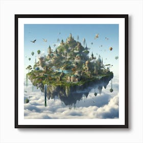 Floating Islands Art Print